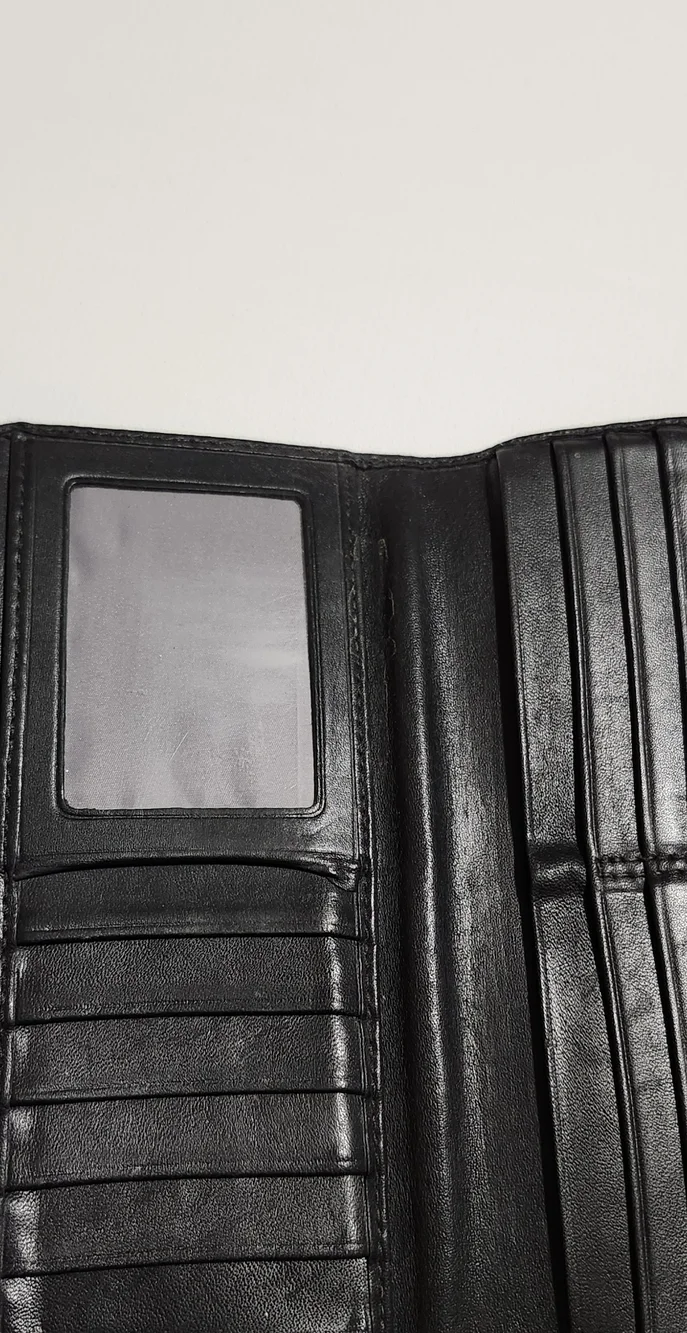Black Leather Coach Wallet - Picture 4 of 6